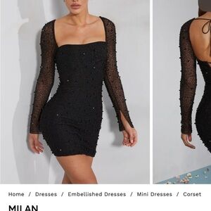 Oh Polly black dress NWT